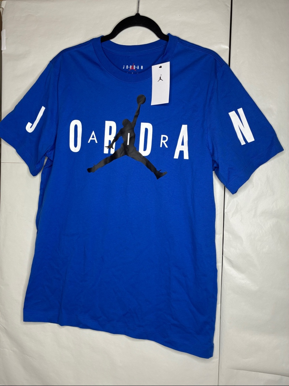 Jordan Royal Blue Short Sleeve Jumpman Tee with White Lettering